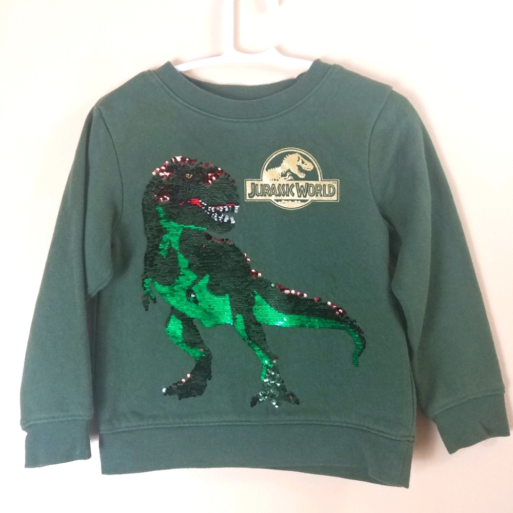 H&M Sequins Dinosaur Sweater